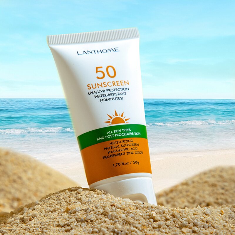Sunscreen Cream Manufacturer - Private Label Vegan Moisturizing SPF50 for Body & Face
