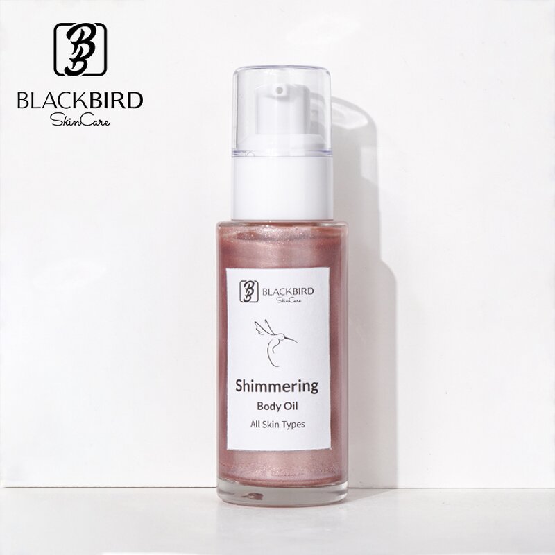 Shimmering Body Oil Manufacturer - Private Label Organic Glitter Dry Oil Spray Rose Gold