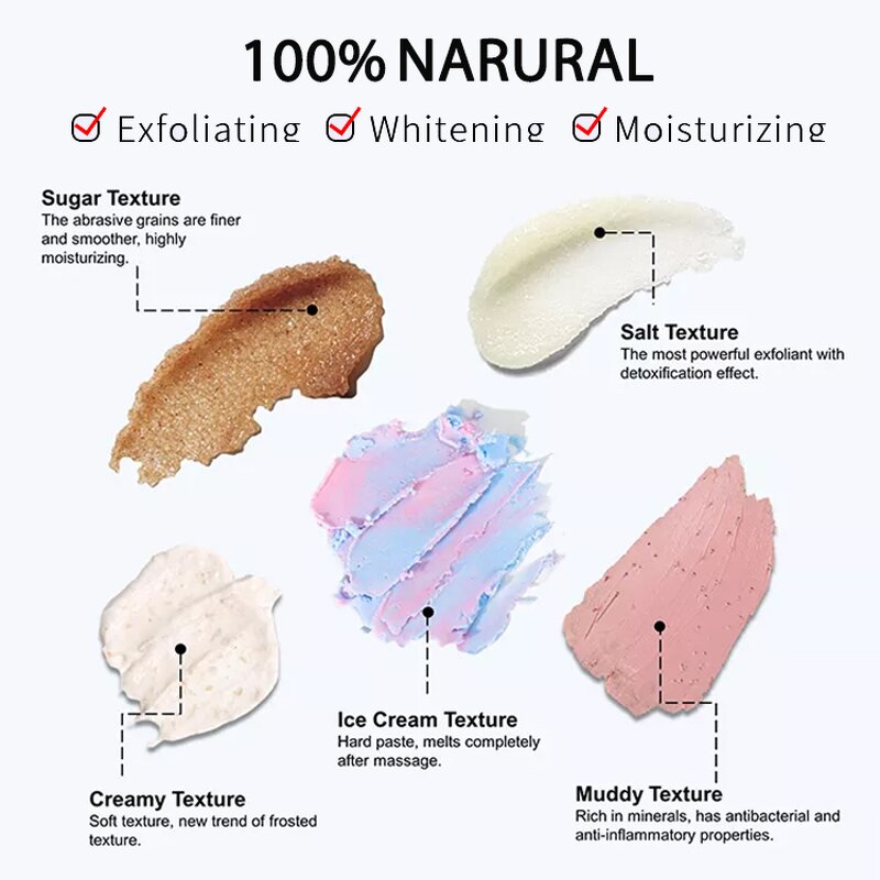 Sugar Body Scrub Manufacturer - Private Label Organic Vegan Exfoliating Whitening Whipped