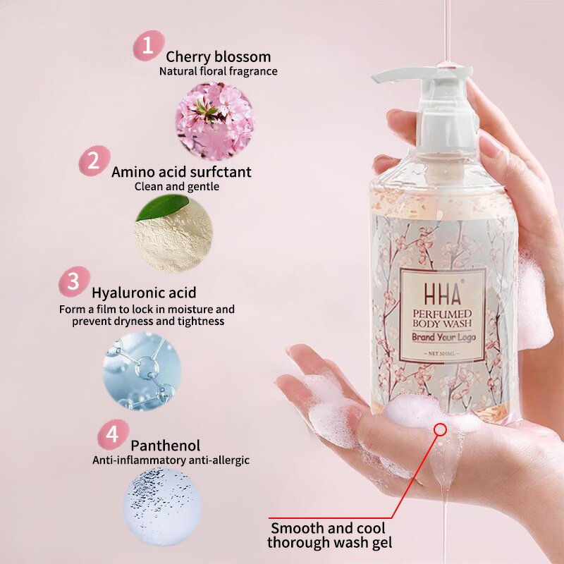 Shower Gel Manufacturer - Luxury Nourishing Hydrating Oil Foam Moist Bright Skin Custom Logo 150ml