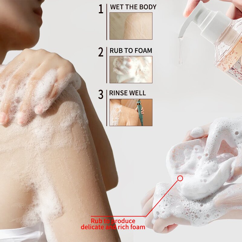 Shower Gel Manufacturer - Luxury Nourishing Hydrating Oil Foam Moist Bright Skin Custom Logo 150ml