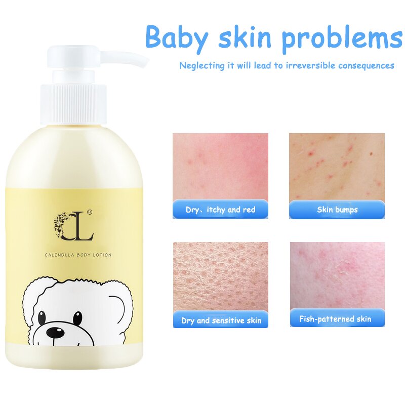 Baby Lotion Manufacturer - CL OBM Customized Organic 354ml Calendula Infused Whitening Non-Irritating All Skin Types