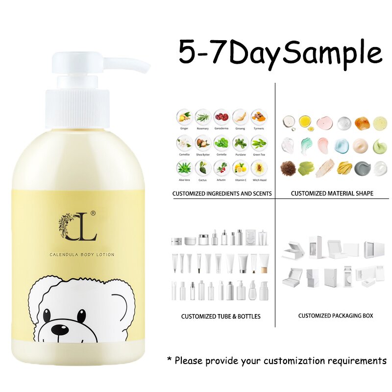 Baby Lotion Manufacturer - CL OBM Customized Organic 354ml Calendula Infused Whitening Non-Irritating All Skin Types