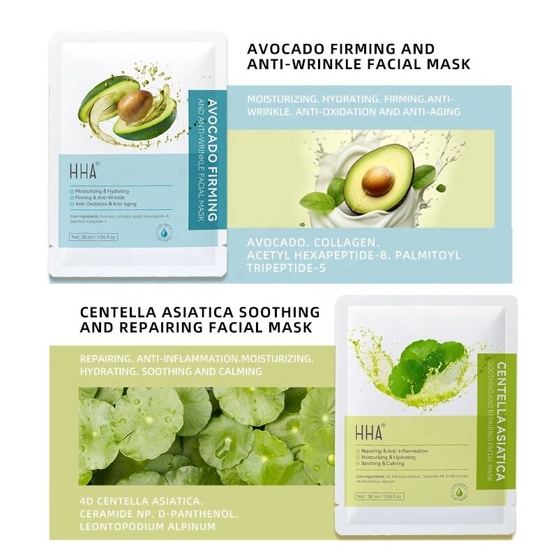 Gel Mask Manufacturer - Private Label HHA Nourishing Moisturizing Soothing Calming Aloe Vera Infused