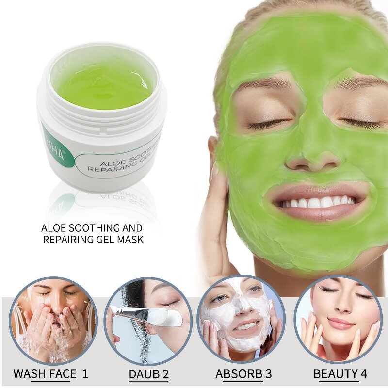 Face Mask Manufacturer - Collagen-Based Anti-Acne White Mud Mask Aloe Soothing Repair Oil Control Acne Removal