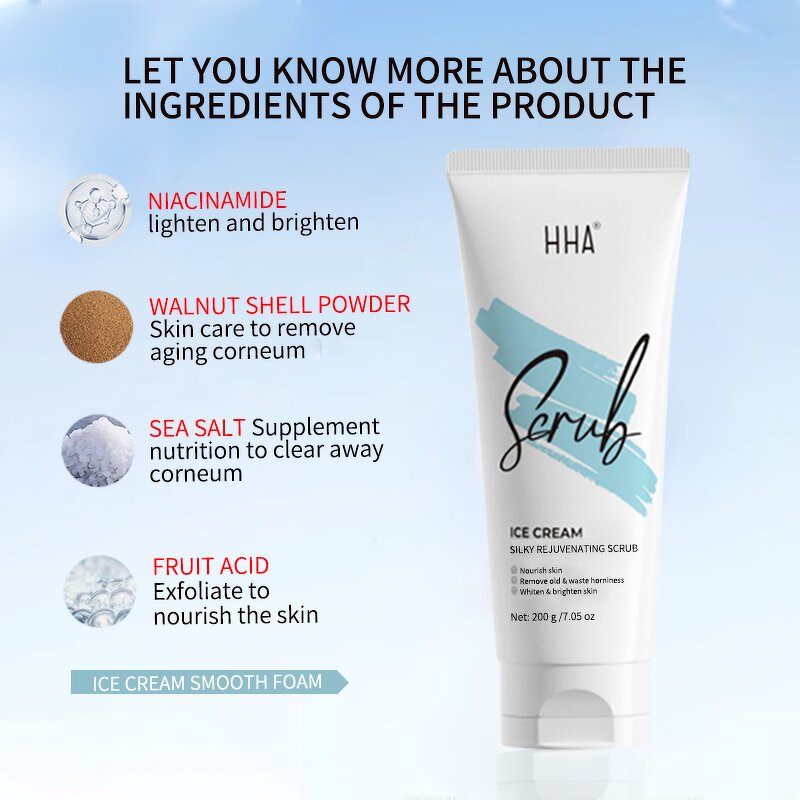 Body Scrub Cream Manufacturer - Wholesale Silky Rejuvenating Fruity Fragrance Sea Salt Fruit Acid Dry Skin