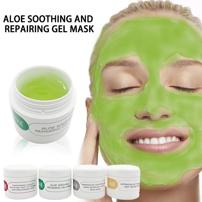 Face Mask Manufacturer - Collagen-Based Anti-Acne White Mud Mask Aloe Soothing Repair Oil Control Acne Removal