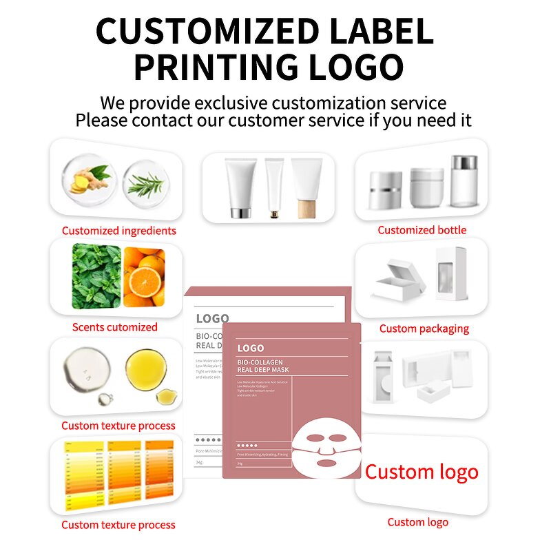 Lip Mask Manufacturer - High-Potency Organic Collagen Rose Silicone-Free 5g Soothing Repair Custom Logo