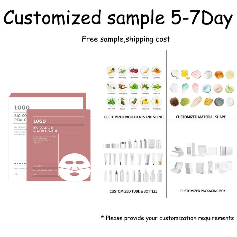 Lip Mask Manufacturer - High-Potency Organic Collagen Rose Silicone-Free 5g Soothing Repair Custom Logo