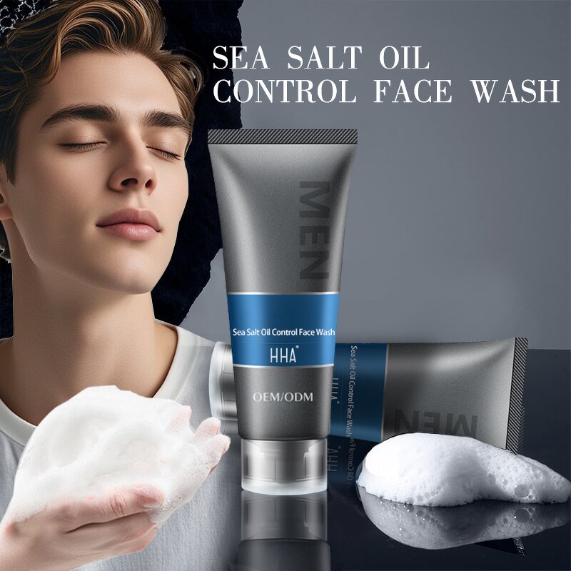 Facial Cleanser Manufacturer - Men's Deep-Cleansing Salty Oil Control Acne-Fighting Deep Pore Purification Customized