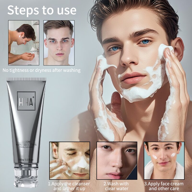 Face Wash Manufacturer - OEM Organic Daily Charcoal Nature-Inspired Deep Cleansing Blackhead Removal