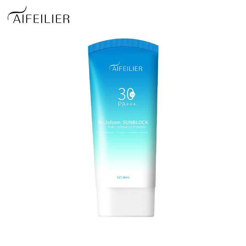 Sunscreen Cream Manufacturer - AIFEILIER Three-in-One Whitening Long-Lasting Waterproof with Titanium Dioxide