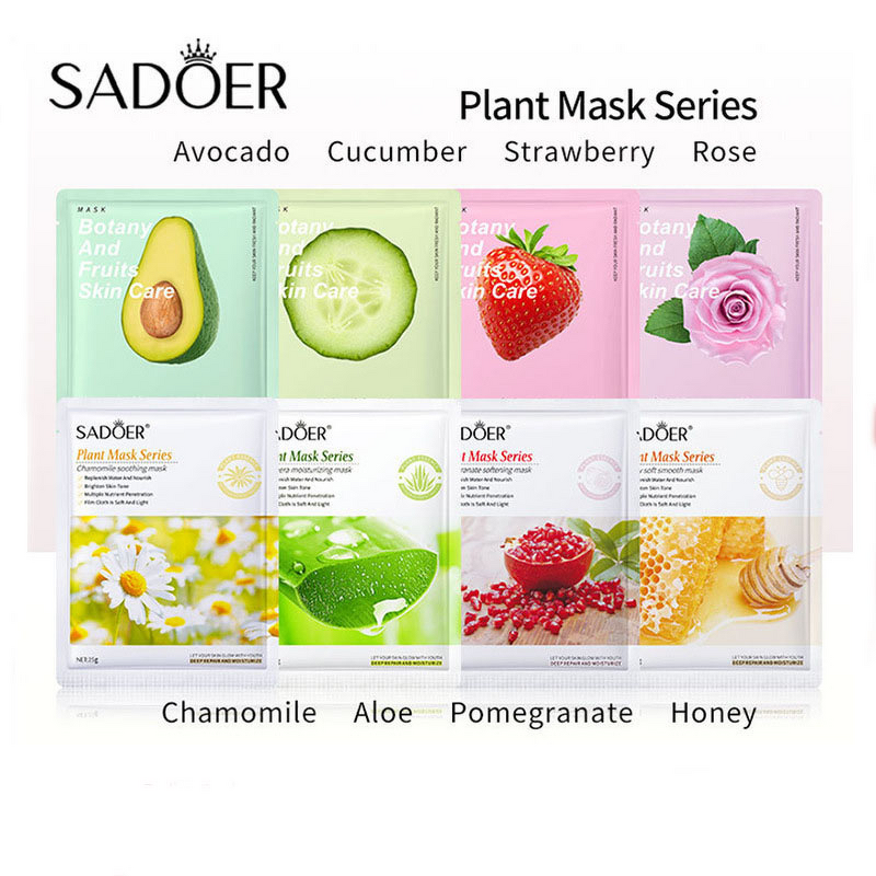 Face Mask Manufacturer - SADOER Plant Fruit Moisturizing Improving Roughness Sheet Form