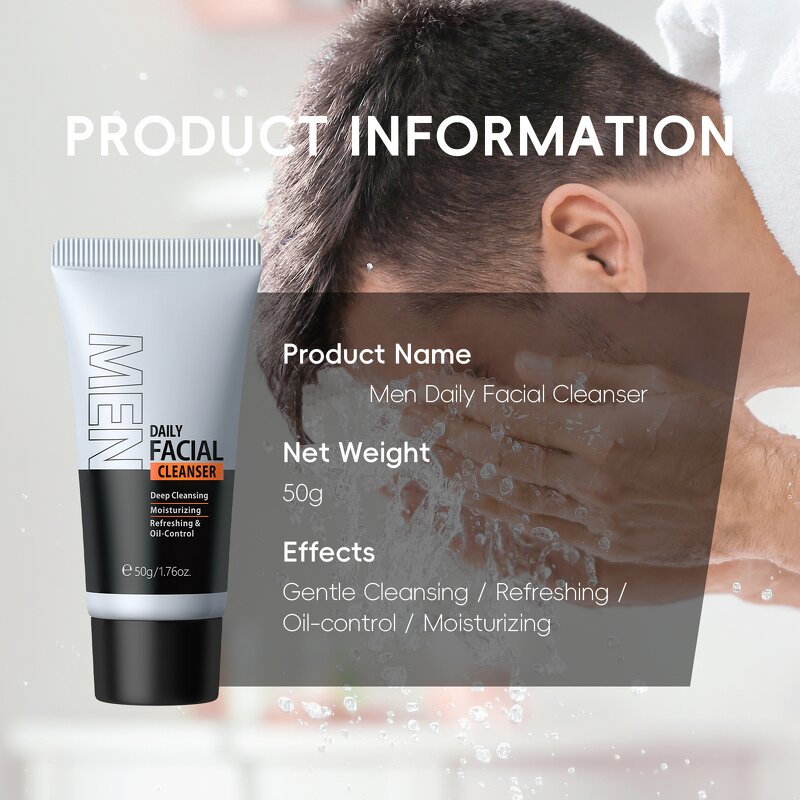 Men's Facial Cream Manufacturer - OEM Customized 50g Refreshing Cleanser Hydrating Moisturizing