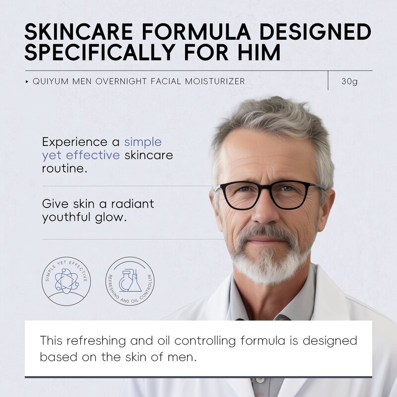 Men's Night Moisturizer Manufacturer - OEM Custom 30g Hydrating Face Cream Factory