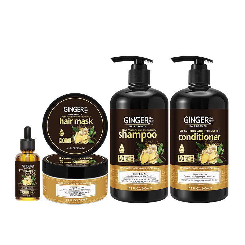 Ginger Shampoo Set Manufacturer - and Conditioner Nourishing Hair Mask Customized OEM