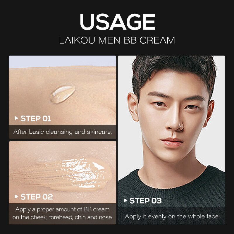 Men's BB Cream Manufacturer - OEM Customized Moisturizing Makeup for Beginners Natural