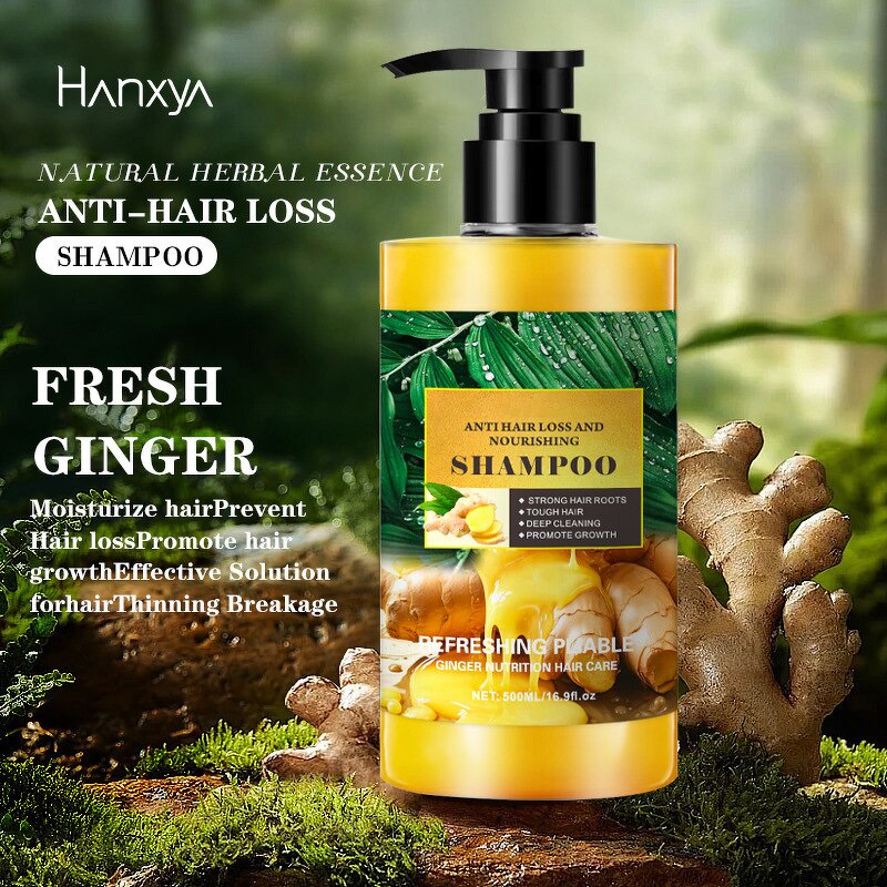 Hair Care Set Manufacturer - Wholesale OEM with Ginger Plant Extract Shampoo Gel Cream Mask