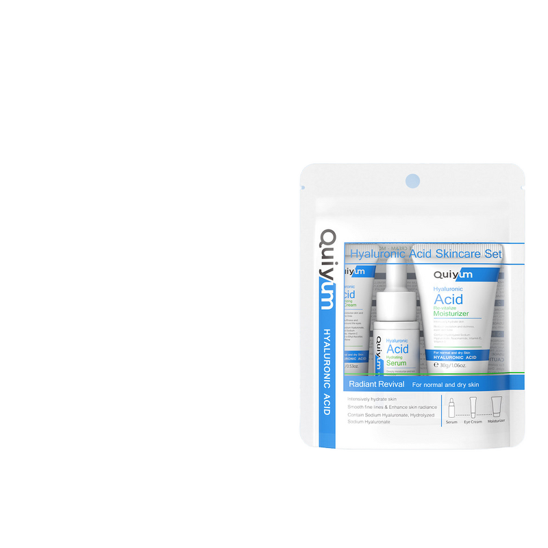Skincare Set Manufacturer - QUIYUM Anti-Aging Three-Piece with Hyaluronic Acid Hydrating