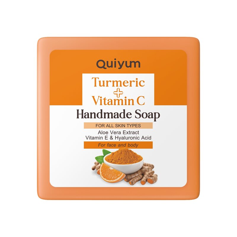 Face Soap Manufacturer - Quiyum Turmeric Vitamin C Herbal Essential Oil Cleansing