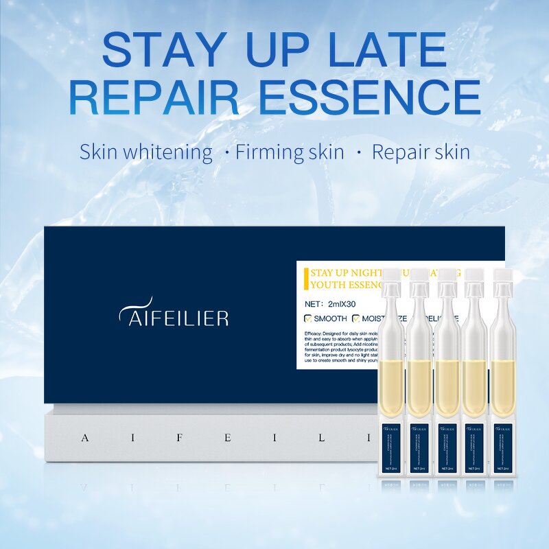 Face Ampoule Manufacturer - AIFEILIER with Blue Copper Peptide Hydration Repair Anti-Wrinkle Firming