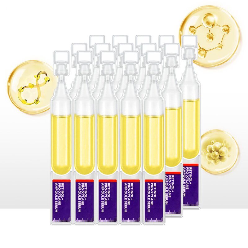 Facial Ampoule Serum Manufacturer - Organic A-Alcohol Anti-Aging 0.5g Retinol Squalane OEM