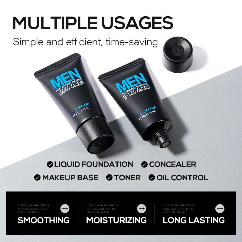 Men's BB Cream Manufacturer - OEM Customized Moisturizing Makeup for Beginners Natural