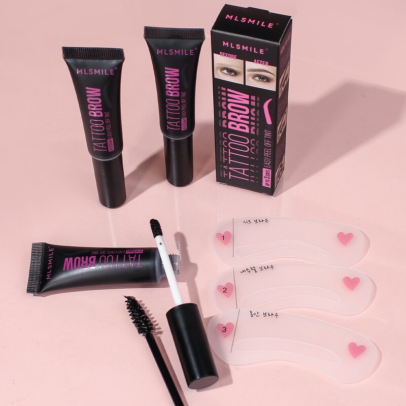 Eyebrow Dyeing Glue - Tear-Off Waterproof Sweat-Proof Three-Color No Smudge