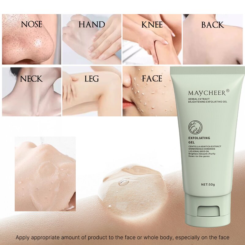 Exfoliating Gel - Herbal Deep Gentle Cleansing Moisturizing Brightening Gel