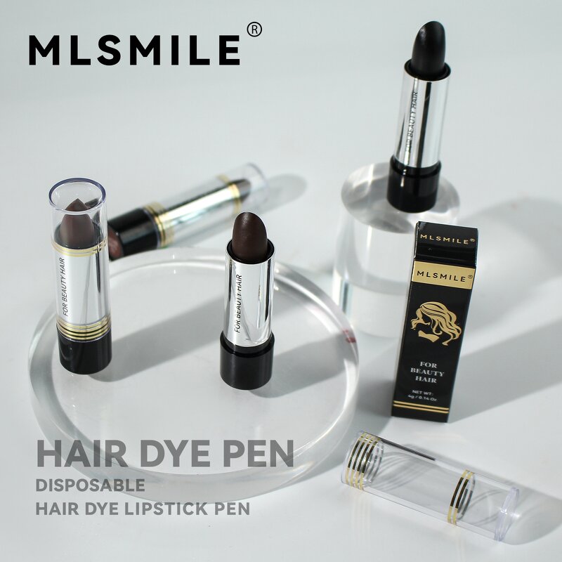 Hair Dye Pen - Disposable Cover Gray Hair Lipstick-Style Temple Temporary