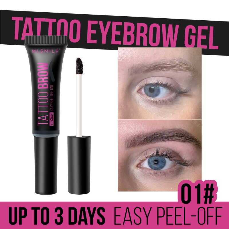 Eyebrow Dyeing Glue - Tear-Off Waterproof Sweat-Proof Three-Color No Smudge