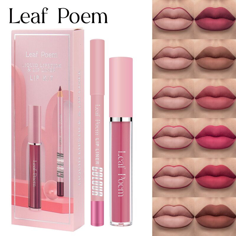 Lip Makeup Set - OEM Waterproof Matte Gloss + Liner Combination CPNP EU