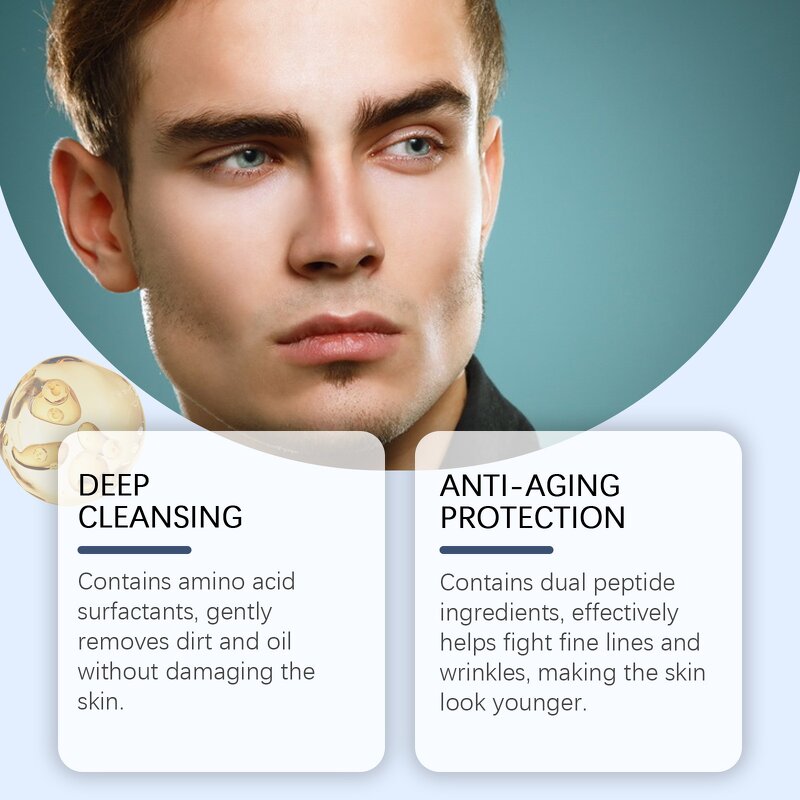 Men's Cleanser - OEM 100g Age Protecting Skin Purifying CPNP EU Certified