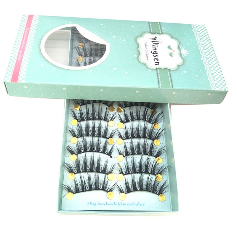 3D Mink Lashes - OEM DINGSEN 10 Pairs Natural Long False Eyelashes
