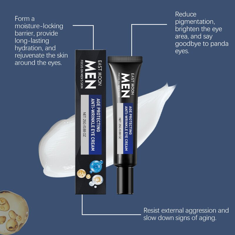 Men's Eye Cream - OEM 25g Age Protecting Anti-Wrinkle CPNP EU EC REP