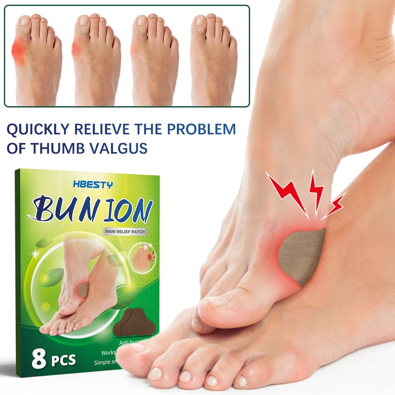 Bunion Relief Patch - OEM 8Pcs Herbal Thumb Valgus Swollen Feet Pain Relief