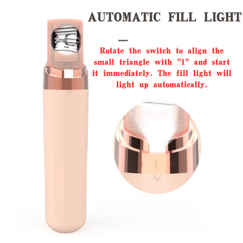 Women's Epilator - Portable Painless Face Body Bikini LED Light Waterproof