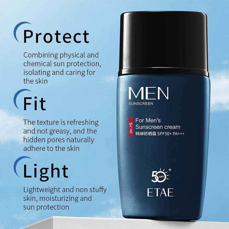 Men's Sunscreen - SPF50+ Waterproof Oil Control Anti-aging Long-lasting