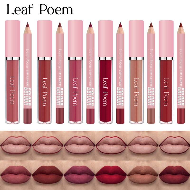 Lip Makeup Set - OEM Waterproof Matte Gloss + Liner Combination CPNP EU