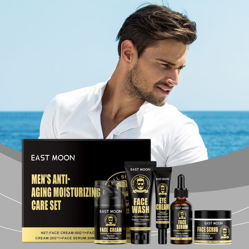 Men's Skin Care Set - OEM Anti-Aging Moisturizing CPNP EU EC REP Certified