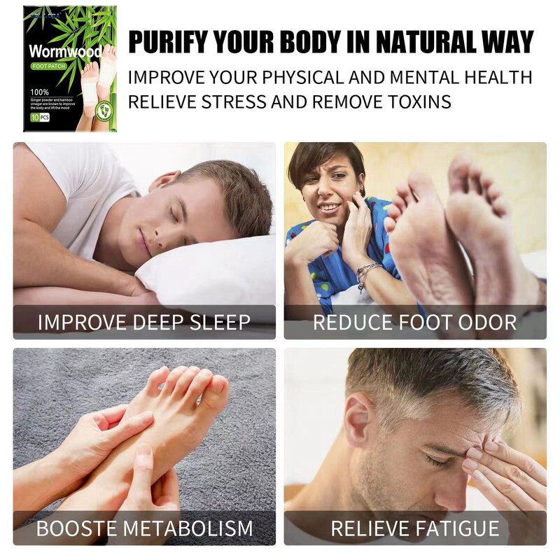 Mugwort Foot Mask - SOL LORA 10 Patches Relieve Fatigue Nourishing Sleeping