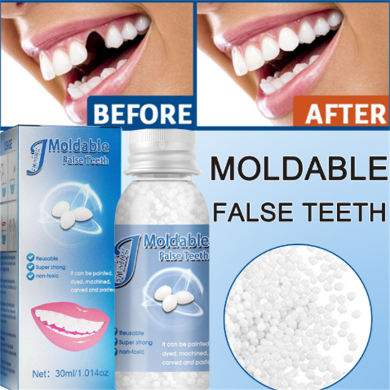 False Teeth Gel - OEM Moldable Temporary Fill Fix Missing Broken Teeth Gel