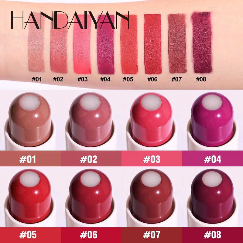 Velvet Matte Lipstick - HANDAIYAN Long-Lasting Waterproof Hydrating Non-Stick