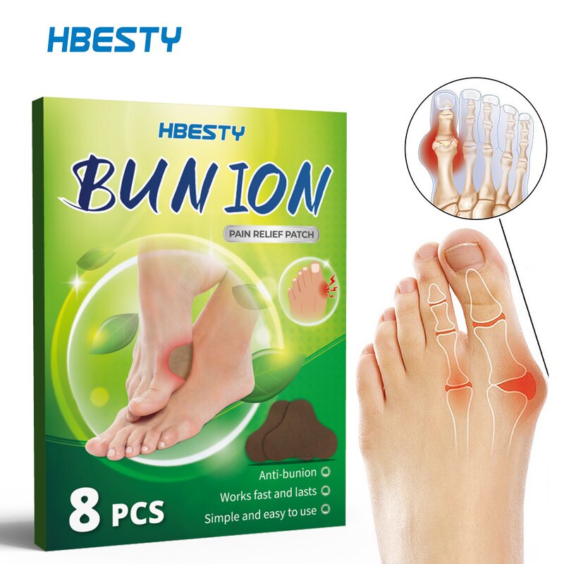 Bunion Relief Patch - OEM 8Pcs Herbal Thumb Valgus Swollen Feet Pain Relief
