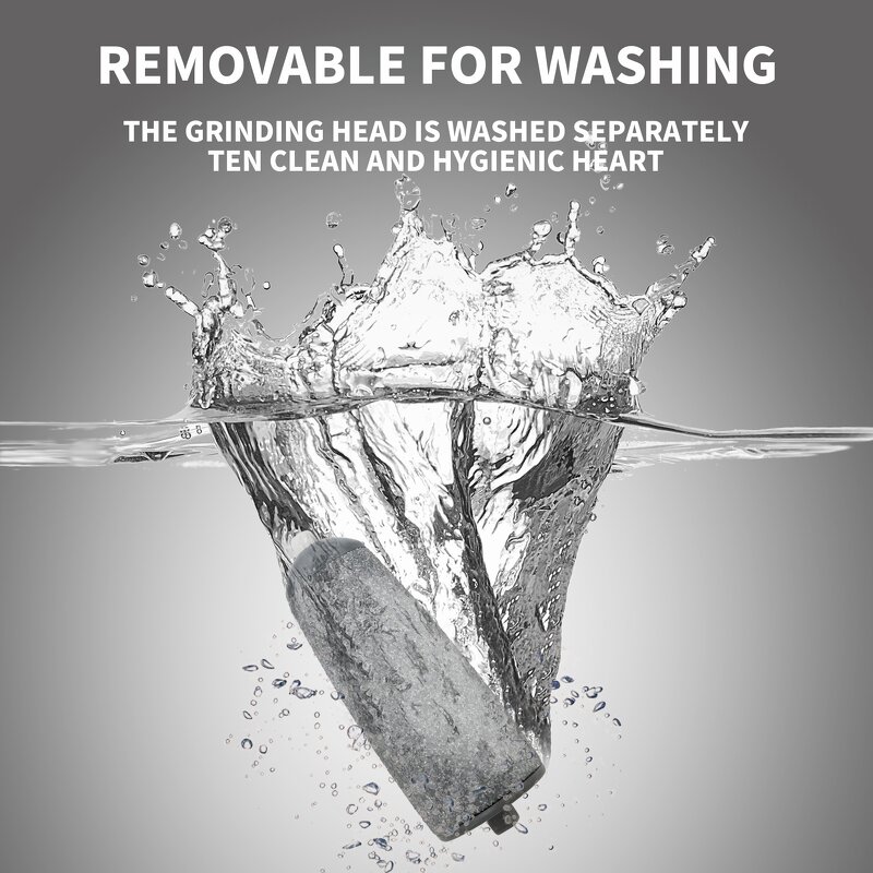 Foot Callus Remover - Rechargeable Dual-Head LED Light Pedicure Tool Kit