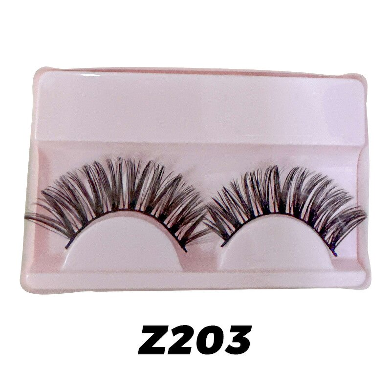 False Eyelashes Factory - 1 Pair Thick Curled Natural Eyelashes Direct Supply