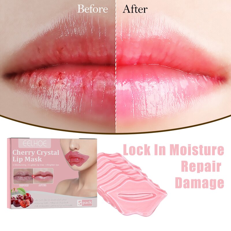 Cherry Lip Mask Factory - Crystal Moisturizing Exfoliating Lighten Lip Lines