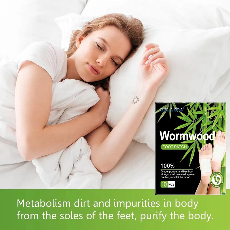 Mugwort Foot Mask - SOL LORA 10 Patches Relieve Fatigue Nourishing Sleeping