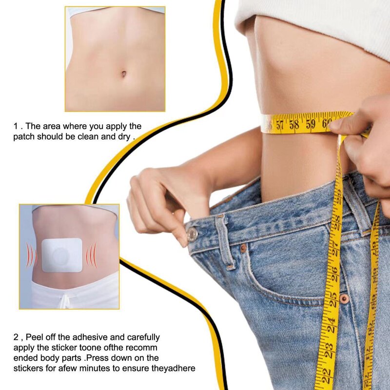 Belly Button Stickers - 7Pcs Korean Magnetic Shaping Lazy Slimming Stickers