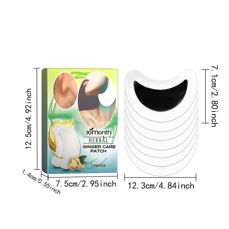 Lymphatic Care Patch - Ximonth 7Pcs Ginger Oil Anti-Swelling Pain Relief Slim